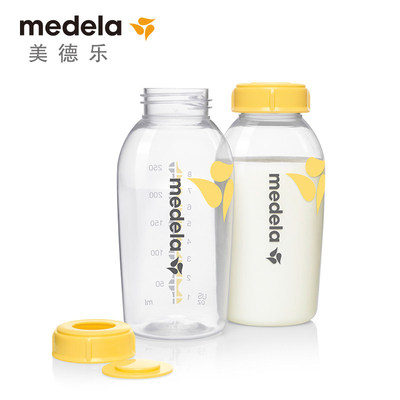 美德乐奶瓶 Medea母乳冷藏冷冻标准口径奶瓶储奶瓶 250ml两个装