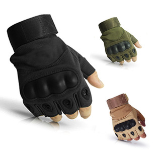 男士军迷装备户外战术手套新款特种兵超纤半指O手套 户外必备手套