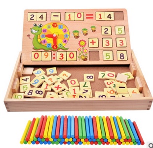 蒙氏教具算术数学加减学习棒木制数字棒 儿童幼儿早教玩具学习