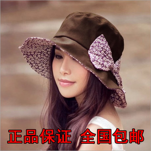 女士遮阳帽夏天韩版防紫外线大沿沙滩防晒太阳帽可折叠凉帽子包邮