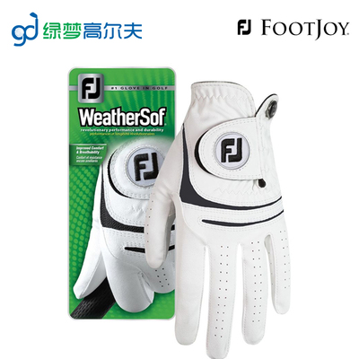 FootJoy高尔夫男士手套 FJ男weathersof练习透气手套 单只左手