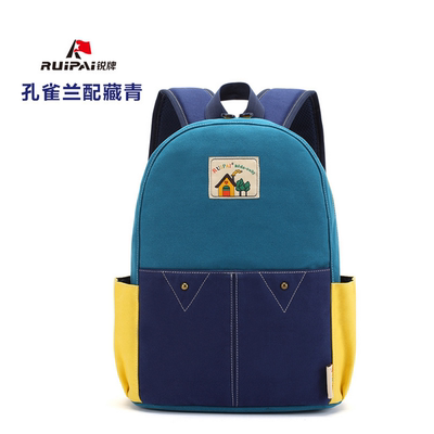 锐牌小学生书包帆布双肩儿童旅行背包1-3-4-6年级新款韩版男童潮