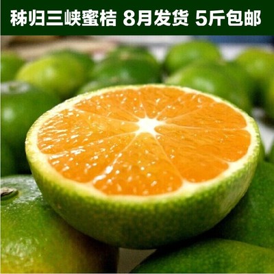 新鲜水果秭归三峡蜜桔橘子柑橘桔子比赣南脐橙橙子现摘现发5斤