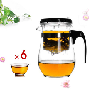 【天天特价】耐热玻璃飘逸杯泡茶壶带过滤茶具泡茶器玲珑杯花茶壶