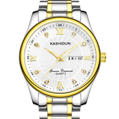 卡诗顿正品新款石英表商务休闲时尚男士手表防水精钢男表手表
