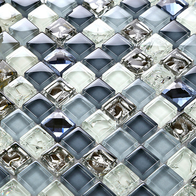 【梦想洲】水晶玻璃背景墙水钻马赛克电视背景瓷砖建材装修ZS49