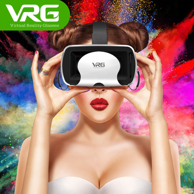 vrg虚拟现实眼镜vr头盔 自带耳机式vr眼镜3D电影小宅一体机