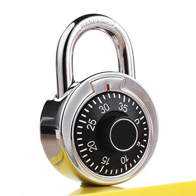 保险柜式密码挂锁大门锁仓库柜子锁防盗锁机械锁转盘金属锁具包邮