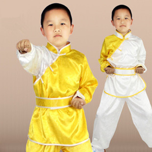 儿童太极服龙纹武术服南韩丝太极拳服装功夫服少儿团体表演比赛服