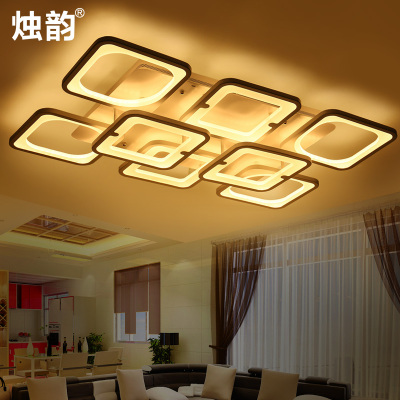 客厅灯 长方形大气创意灯具现代简约led吸顶灯卧室餐厅书房灯饰