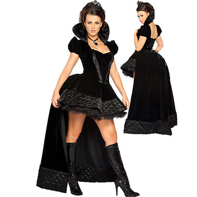 童话公主角色扮演 黑皇后游戏制服诱惑 万圣节女王装cosplay服装