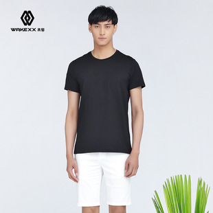 原创设计师品牌男装 未刻夏季新款 时尚韩版短袖纯色T恤 纯棉短袖