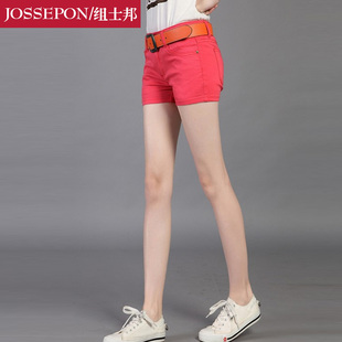 Jossepon/组士邦2015新款夏季韩版修身显瘦糖果色百搭短裤 热裤女