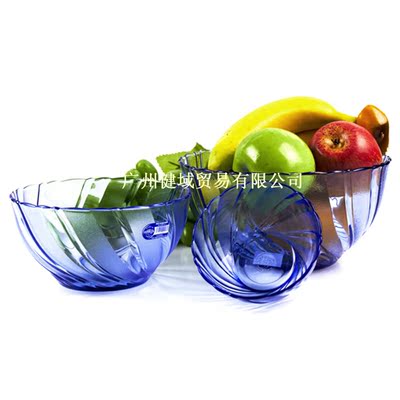 法国进口Duralex多莱斯钢化玻璃天蓝色 沙拉碗 水果碗 面碗 碗