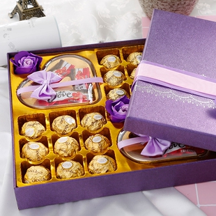 正品费列罗巧克力礼盒装德芙巧克力送女友生日礼物七夕情人节礼物