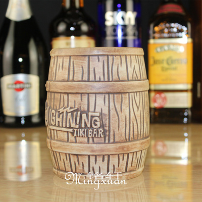 金铭轩 TiKi Mug美国进口TiKi杯夏威夷鸡尾酒杯马克陶瓷杯 酒桶款