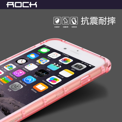 ROCK苹果iphone6 plus手机套6S防摔保护套iphone6S硅胶套透明外壳