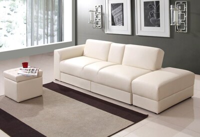 特价日式沙发床 折叠储物沙发床 皮艺沙发床