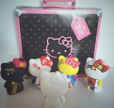 2015麦当劳正版凯蒂猫DIY动漫公仔Hello Kitty卡通玩具限量版礼盒