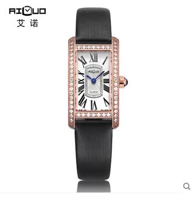 艾诺专柜正品手表 7102 时尚韩版女式时装表 镶锆石英女士手表