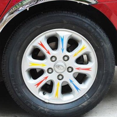 反光箭头贴轮毂贴 汽车轮胎贴 轮盖贴 汽车贴纸 个性车贴 反光贴