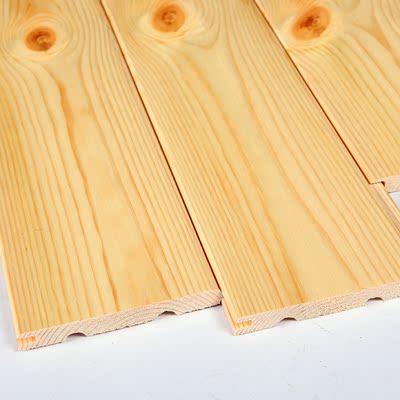 桑拿板免漆 吊顶护墙板进口樟子松家装实木扣板桑拿房板