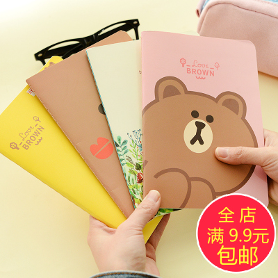 日韩创意32K宜美日记本A5中号笔记本记事本子 可爱小熊线装本包邮
