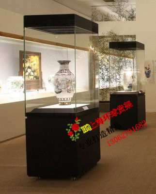 博物馆展示柜 古玩柜台玻璃展示饰品展柜饰品柜台珠宝烤漆展示柜