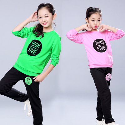 韩版女童秋装套装2016新款儿童秋款童装纯棉中大童套装特价包邮