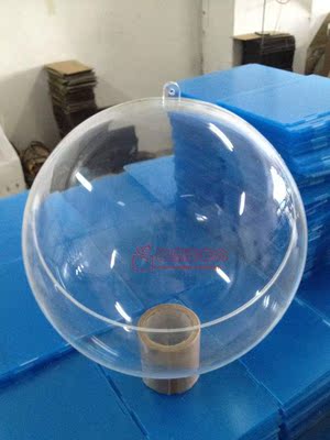 厂家最新制作亚克力卡口圆球 有机玻璃拼接透明空心圆球