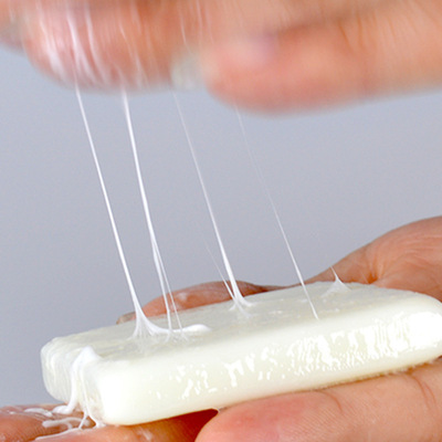 厂家直供 拉丝手工皂 蚕丝蛋白手工皂 蚕丝面膜皂 面膜皂加工OEM