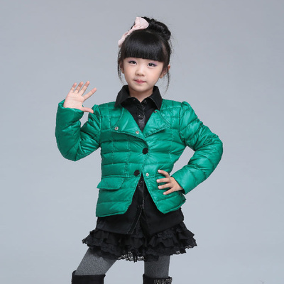 新款正品女童轻薄羽绒服内胆短款中大童休闲韩版修身保暖外套