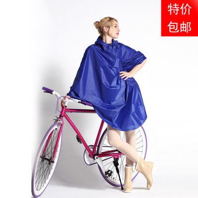 成人学生加厚韩国时尚骑车男大帽檐雨衣 女自行车单人雨披yuyi