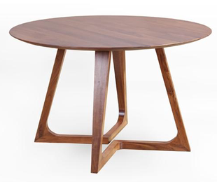 餐桌象创意欧式实木异形艺术拆装松木原木组装圆形木美式乡村圆桌