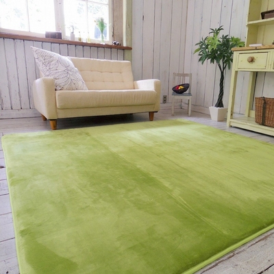 欧式田园加厚珊瑚绒客厅茶几地毯卧室床边满铺毯长方形地垫可定制