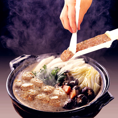 日本KM厨房用肉丸制作器肉丸模具鱼丸虾丸牛肉丸加工模具大小两头