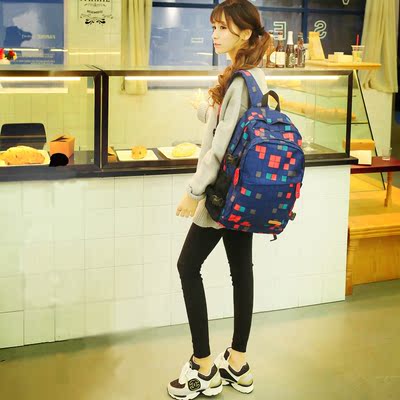 日韩版男士女生休闲时候旅行旅游外出大容量双肩包潮流运动书包学