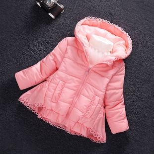 女童冬装外套2016新款儿童棉衣中长款宝宝棉服冬季加厚中大童棉袄