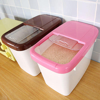 10公斤厨房米桶储物罐防蛀储米箱塑料存米箱加厚粮食米桶