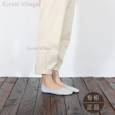 Kuroki-B999纯棉女士浅口隐形袜子 纯色船袜 吸汗防臭 硅胶防掉跟