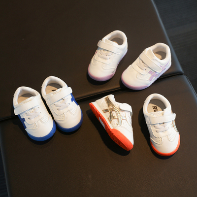 宝宝鞋子0-1-2岁婴儿学步鞋儿童休闲鞋男女童板鞋软底婴儿小白鞋