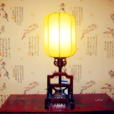 中式台灯 客厅卧室书房床头古典台灯创意实木餐厅龙家乐茶馆台灯