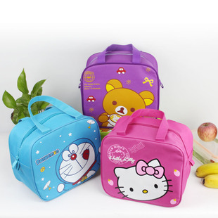 可爱卡通饭盒袋便当包小学生手提帆布保温袋妈咪儿童午餐包带饭包