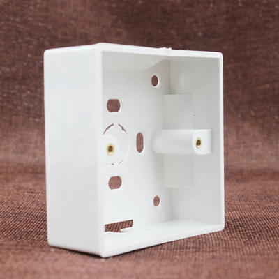 明装开关插座面板底盒明盒线盒通用86型墙壁电源线槽接线盒高强度