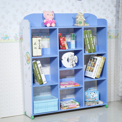 环保儿童书架书柜学生书架书柜简易置物架宜家卡通玩具架图书架