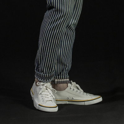 意大利创意设计 时尚前卫大牌范男鞋 夏白色帆布鞋低帮系带小白鞋