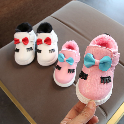 周岁女宝宝鞋子1-2-34岁婴幼儿软底学步单鞋小童粉色白色公主秋鞋
