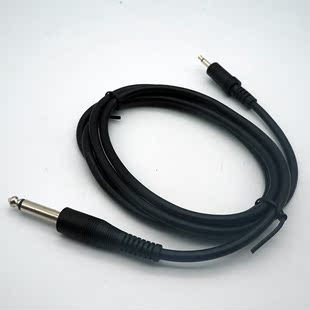 高品质1.5米专业音响乐器连接线6.5转3.5音频线黑色超粗线芯优质