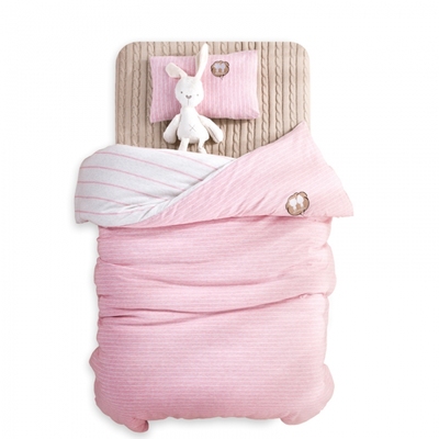儿童针织棉套件A类天竺棉婴儿套件被子被套枕头枕套