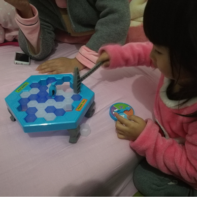 敲打企鹅冰块积木儿童益智玩具破冰台桌面游戏聚会互动3-80岁能玩
